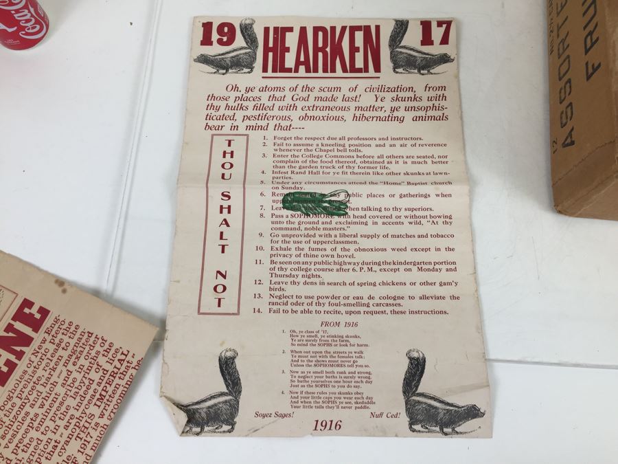 Keepsake Collectible Lot With Old B&W Photographs, War Related Ephemera, Military Ribbon, Bates College Memorabilia [Photo 30]