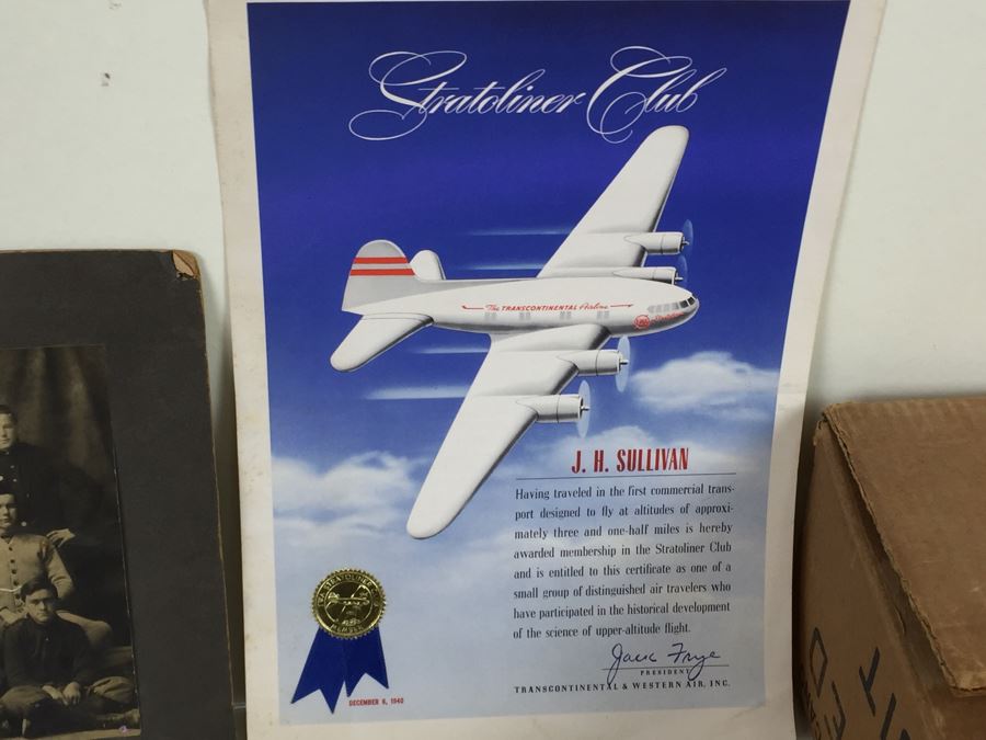 Keepsake Collectible Lot With Old B&W Photographs, War Related Ephemera, Military Ribbon, Bates College Memorabilia [Photo 11]