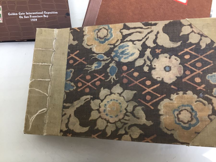 Hand Painted Portrait, Old B&W Photographs, Vintage Yellowstone Park Leather Scrapbook [Photo 16]