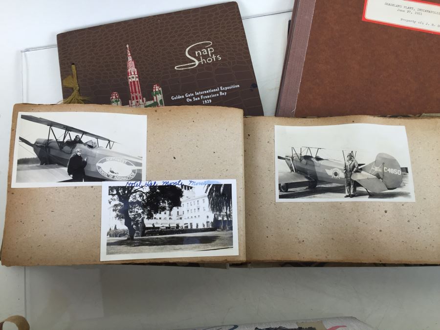 Hand Painted Portrait, Old B&W Photographs, Vintage Yellowstone Park Leather Scrapbook [Photo 17]