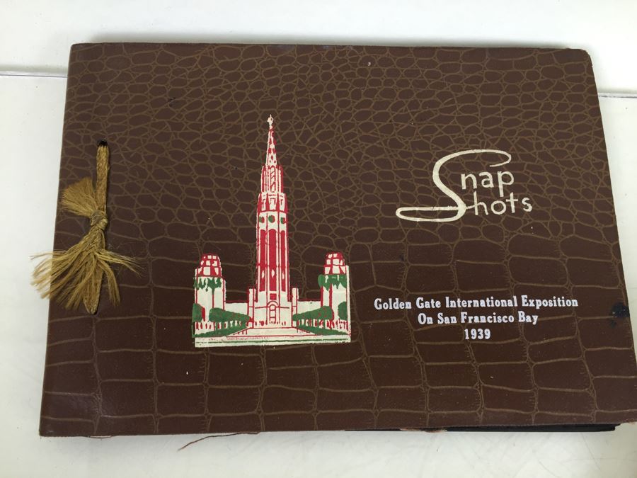 Hand Painted Portrait, Old B&W Photographs, Vintage Yellowstone Park Leather Scrapbook [Photo 18]