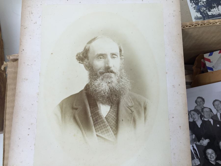 Hand Painted Portrait, Old B&W Photographs, Vintage Yellowstone Park Leather Scrapbook [Photo 8]