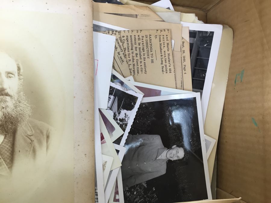 Hand Painted Portrait, Old B&W Photographs, Vintage Yellowstone Park Leather Scrapbook [Photo 11]