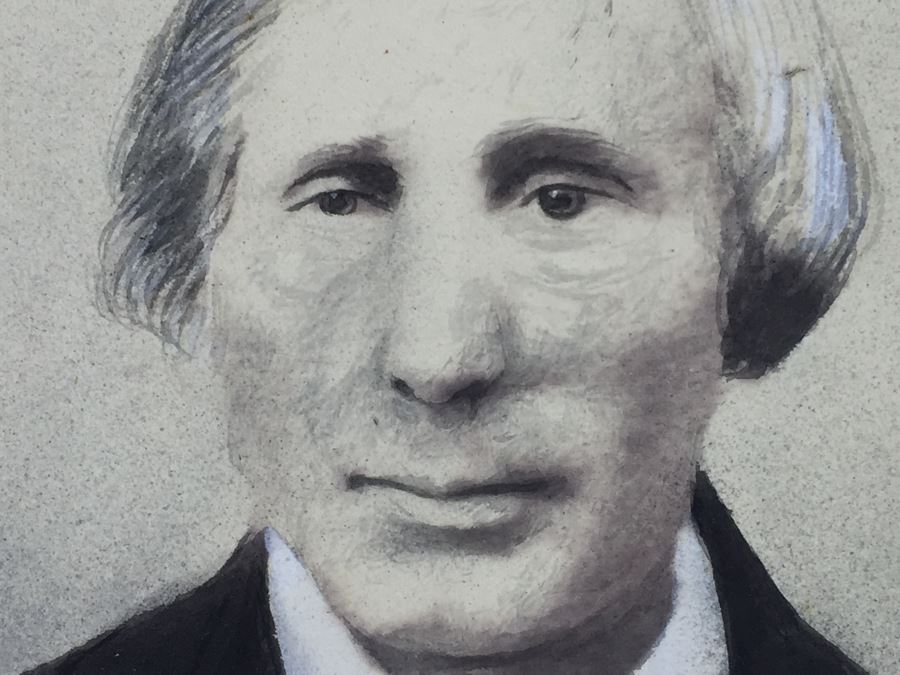 Hand Painted Portrait, Old B&W Photographs, Vintage Yellowstone Park Leather Scrapbook [Photo 4]