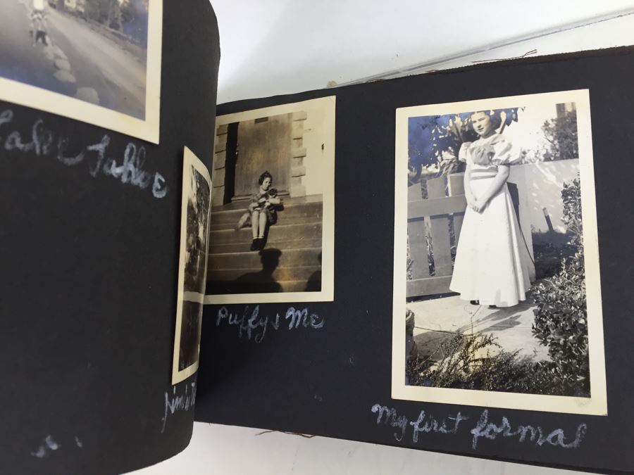 Hand Painted Portrait, Old B&W Photographs, Vintage Yellowstone Park Leather Scrapbook [Photo 19]