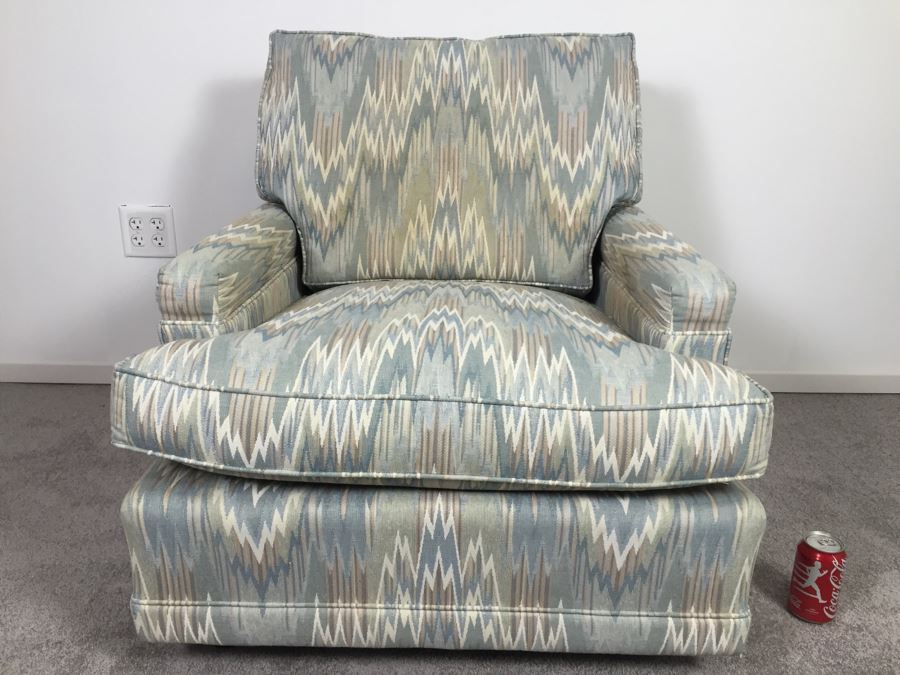 Reupholstered Mid-Century Chair With Ottoman [Photo 4]