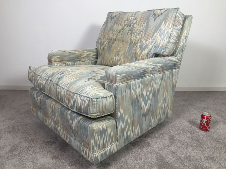 Reupholstered Mid-Century Chair With Ottoman [Photo 5]