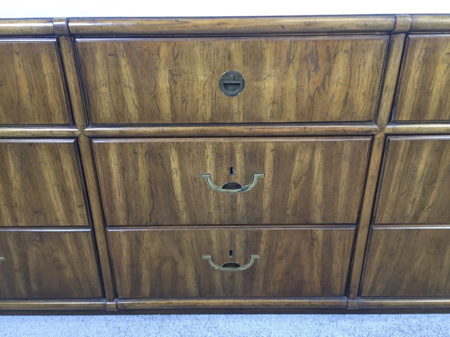 Hollywood Regency Drexel 9-Drawer Chest Of Drawers Dresser [Photo 5]