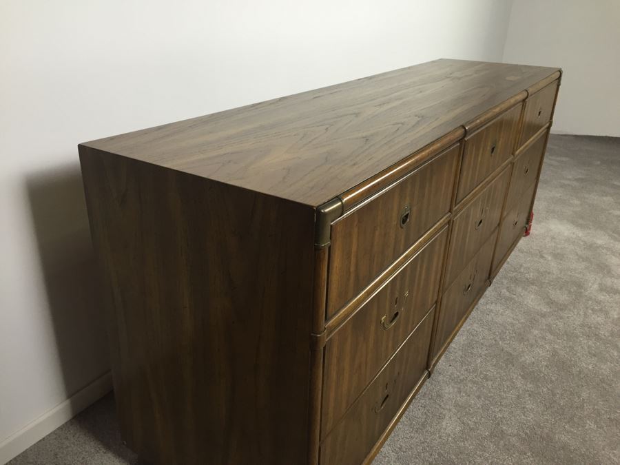 Hollywood Regency Drexel 9-Drawer Chest Of Drawers Dresser [Photo 7]