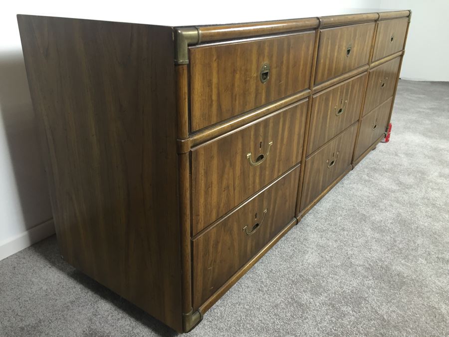 Hollywood Regency Drexel 9-Drawer Chest Of Drawers Dresser [Photo 2]