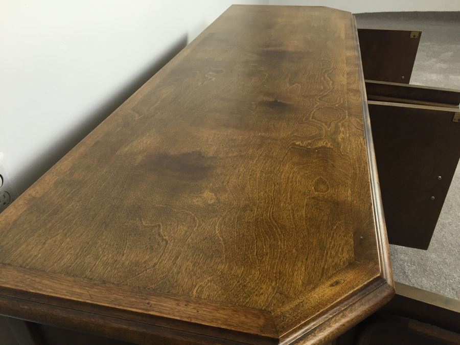 Vintage Wooden Low Cabinet On Casters [Photo 10]