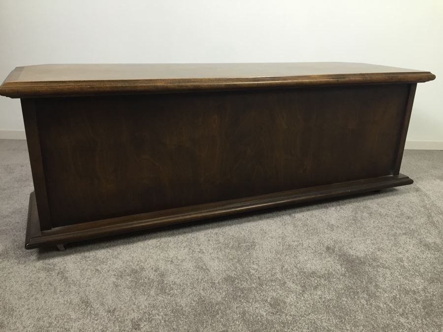 Vintage Wooden Low Cabinet On Casters [Photo 12]