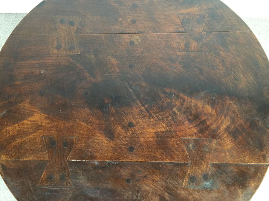 Solid Heavy Wooden Pedestal Table (Weight Shocked The Movers) [Photo 14]