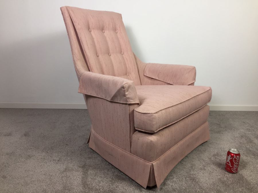 Mid-Century Pink Armchair Chair [Photo 8]
