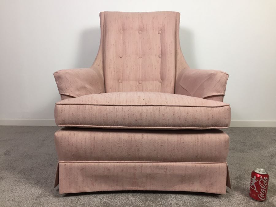 Mid-Century Pink Armchair Chair [Photo 4]