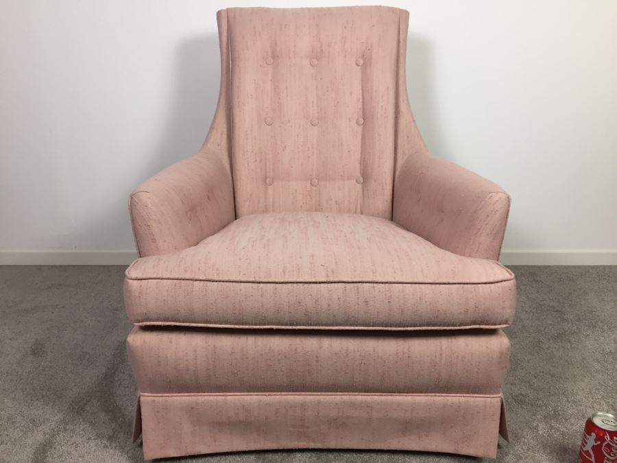 Mid-Century Pink Armchair Chair [Photo 1]