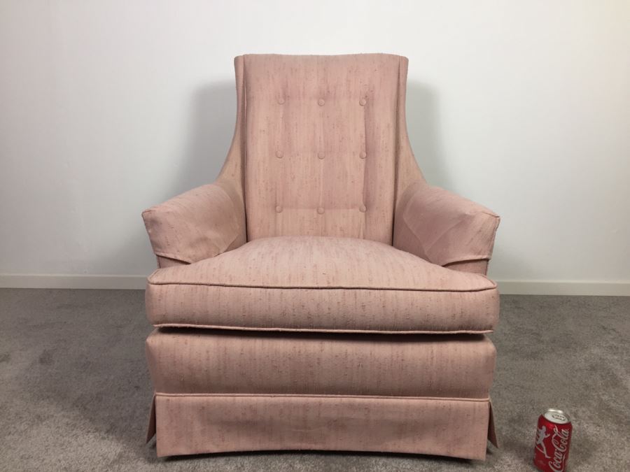 Mid-Century Pink Armchair Chair [Photo 5]