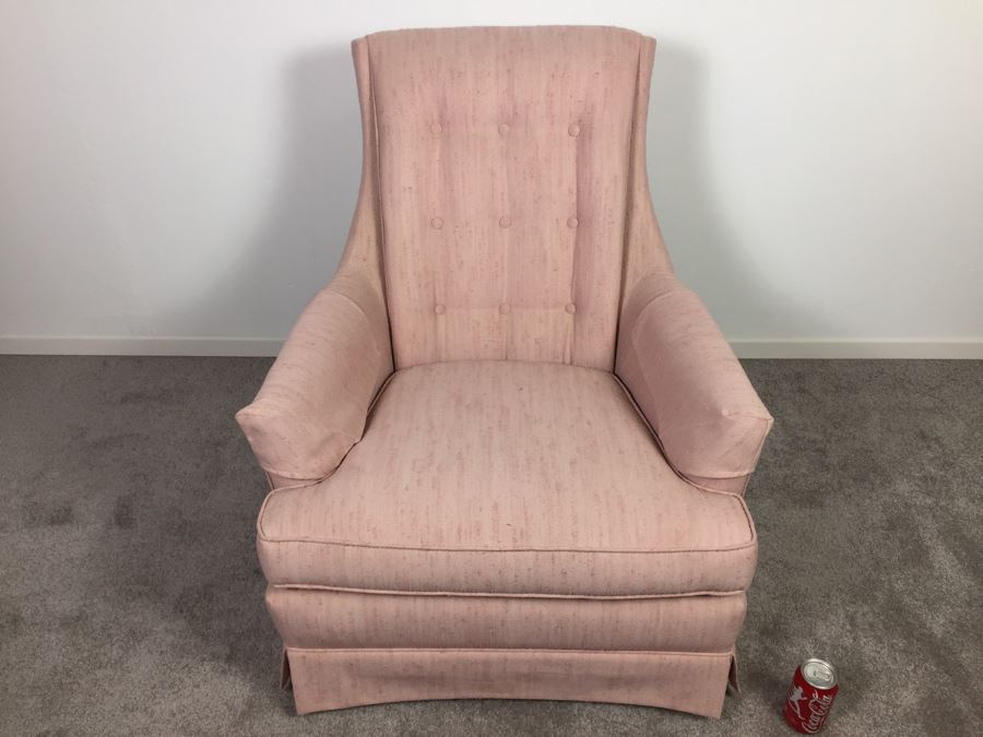 Mid-Century Pink Armchair Chair [Photo 6]
