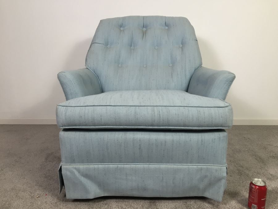 Mid-Century Light Blue Armchair Chair [Photo 1]