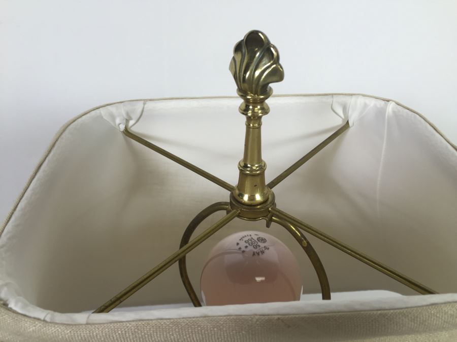 White Brass Stiffel Lamp With Shades [Photo 7]