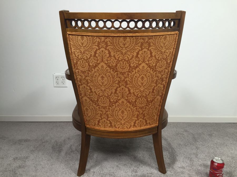 Tufted Armchair With Cane Sides [Photo 3]