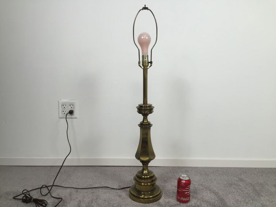 Heavy Brass Stiffel Lamp Without Shade