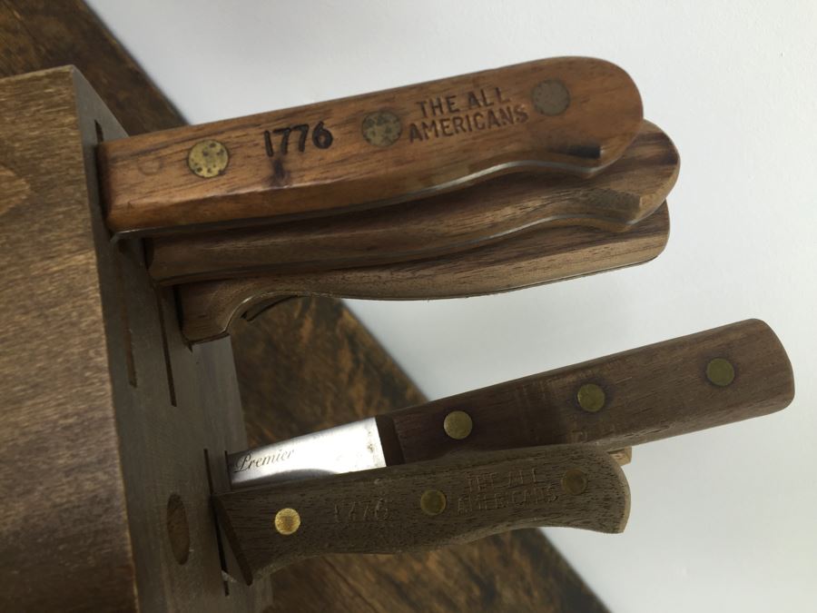 1776 The All Americans Knife Set With Holder [Photo 6]