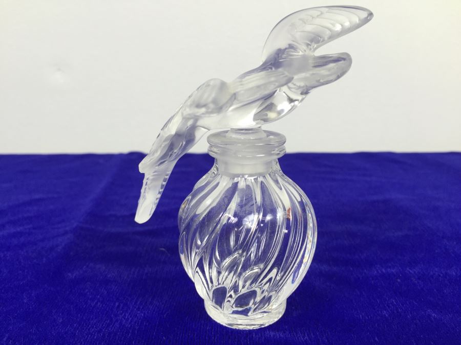 Lalique Glass Perfume Bottle Collection Some Signed Etched Lalique From ...