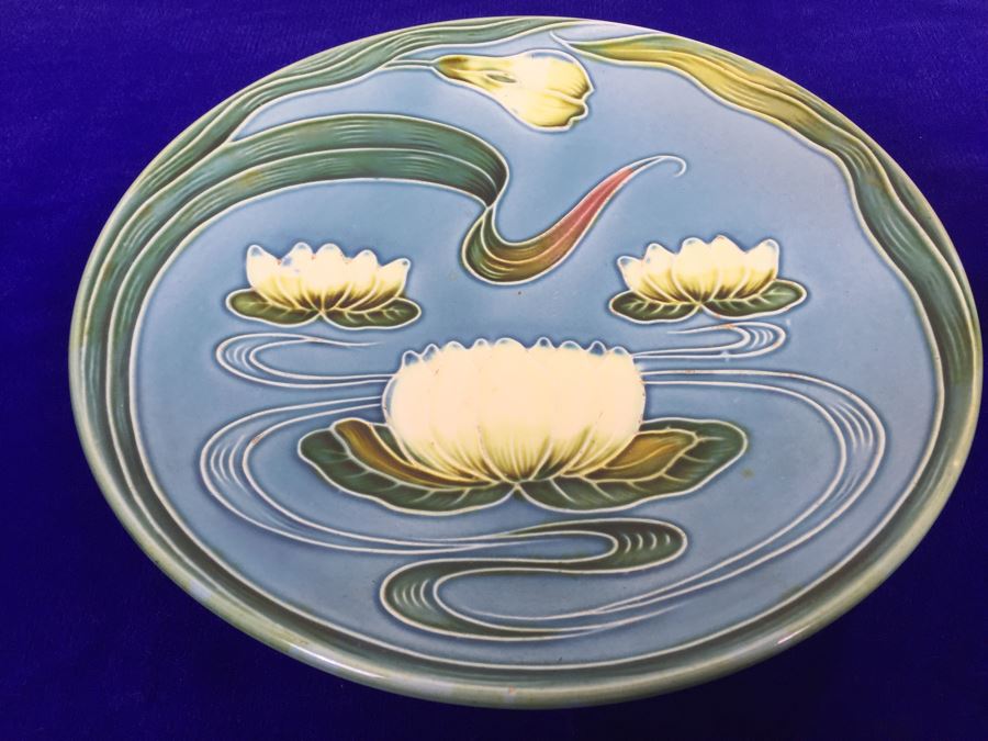 German Majolica Plate G Zell S Baden [Photo 5]