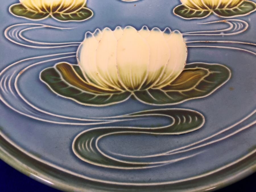 German Majolica Plate G Zell S Baden [Photo 2]