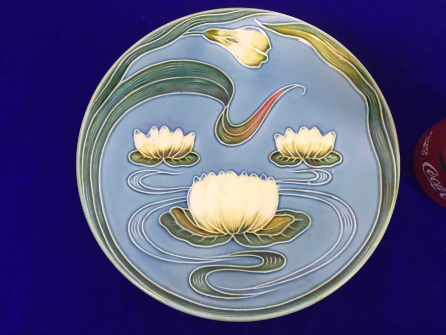 German Majolica Plate G Zell S Baden [Photo 4]