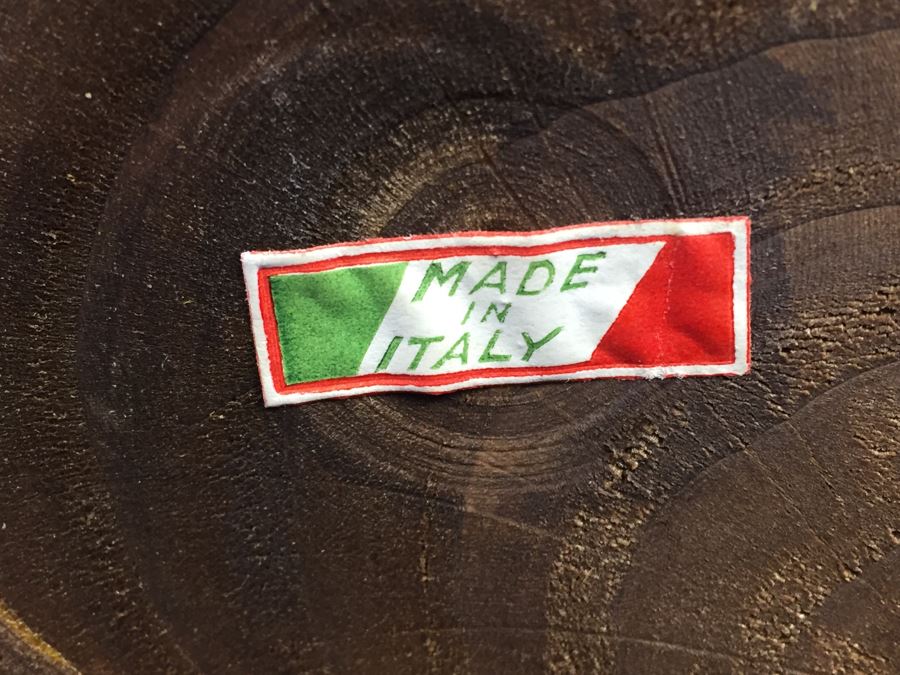 Decorative Wooden Globe Made In Italy With Small Chip In Wooden Base [Photo 3]