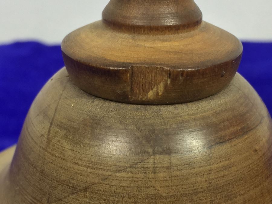 Decorative Wooden Globe Made In Italy With Small Chip In Wooden Base [Photo 6]