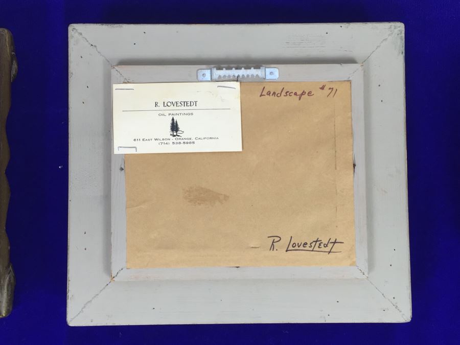 Pair Of Original Ruth Lovestedt Signed Oil Paintings In Nice Gilded Frames [Photo 11]