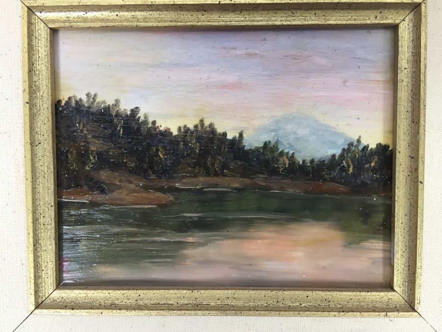 Pair Of Original Ruth Lovestedt Signed Oil Paintings In Nice Gilded Frames [Photo 5]