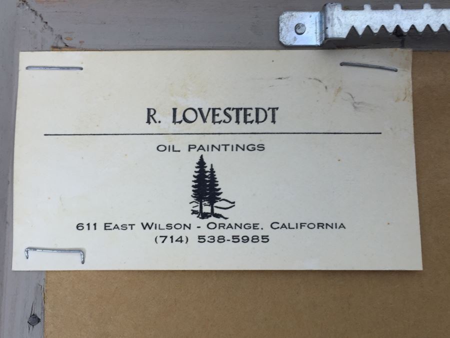 Pair Of Original Ruth Lovestedt Signed Oil Paintings In Nice Gilded Frames [Photo 13]