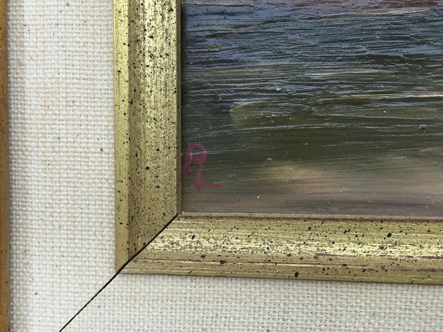 Pair Of Original Ruth Lovestedt Signed Oil Paintings In Nice Gilded Frames [Photo 9]