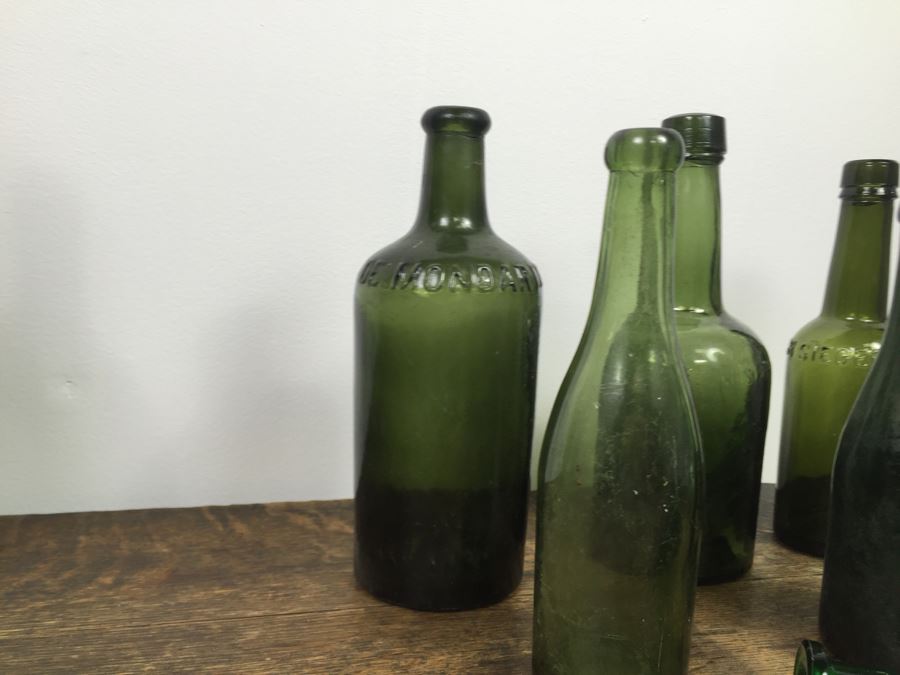 Collectible Green Glass Bottles [Photo 17]
