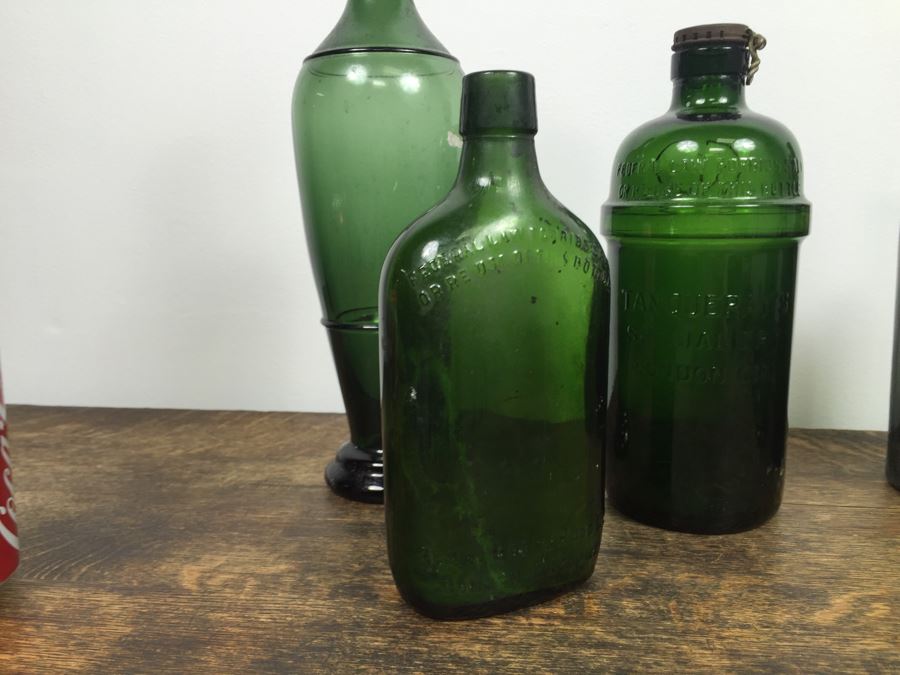 Collectible Green Glass Bottles [Photo 12]