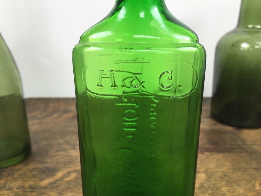 Collectible Green Glass Bottles [Photo 24]