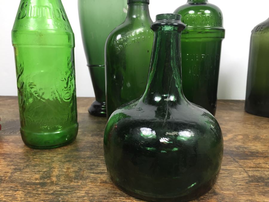 Collectible Green Glass Bottles [Photo 8]