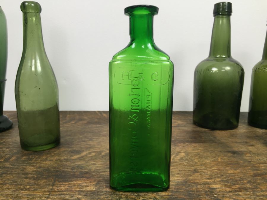 Collectible Green Glass Bottles [Photo 23]