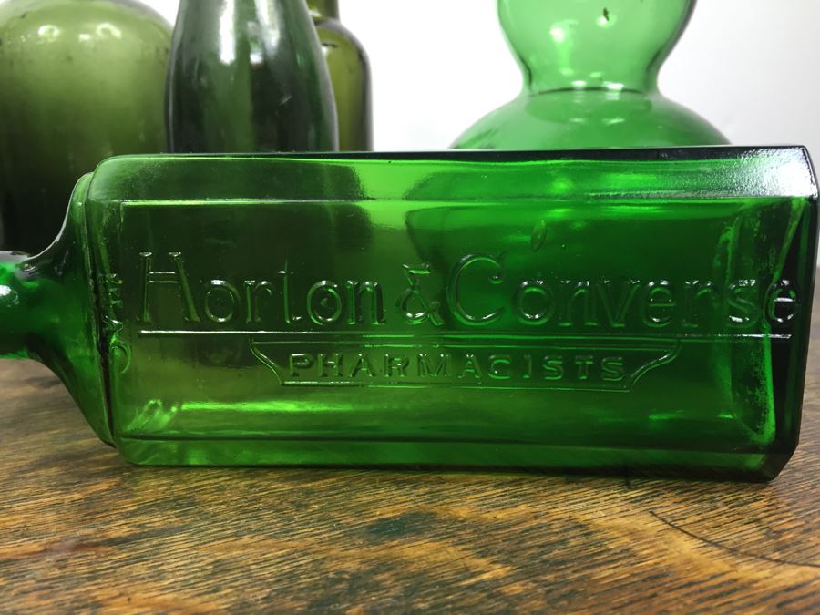 Collectible Green Glass Bottles [Photo 2]