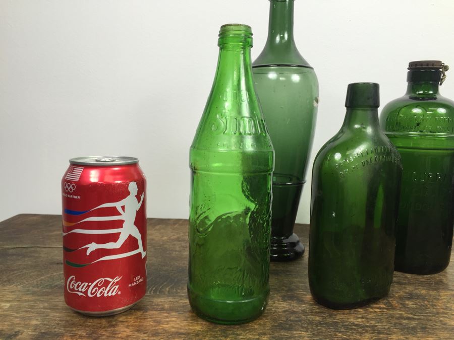 Collectible Green Glass Bottles [Photo 9]