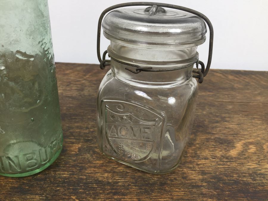 Collectible Clear Glass Advertising Bottles [Photo 21]