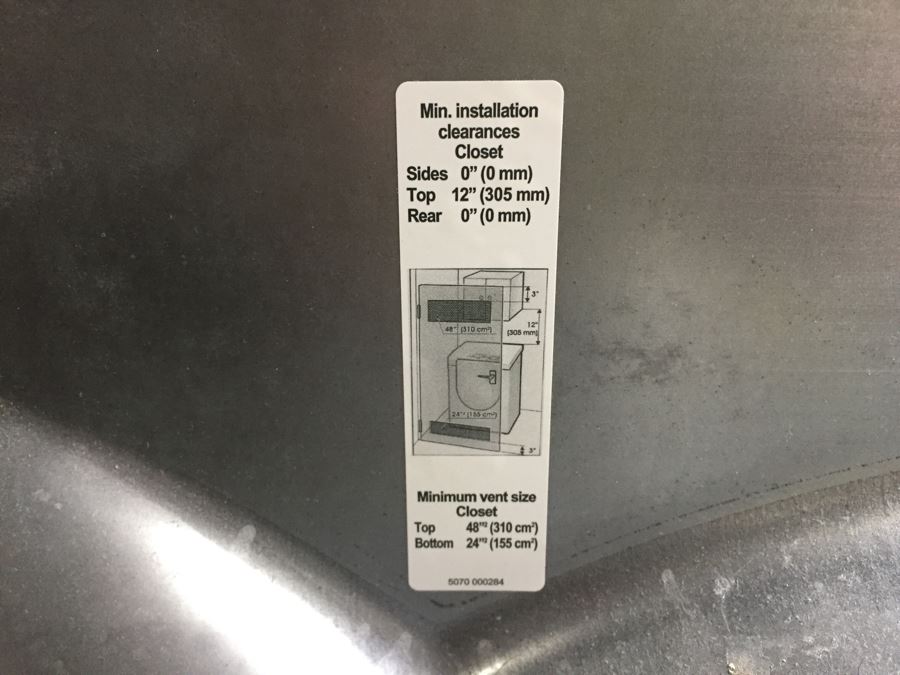Bosch Gas Dryer Nexxt Premium Model WTMC6500UC/01