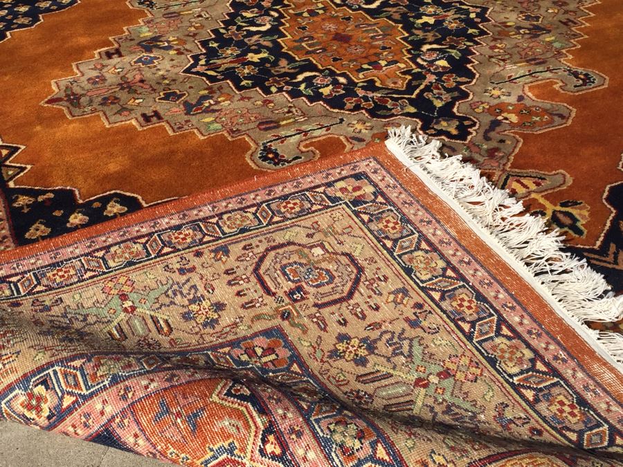 Stunning Large 12 x 9 Wood Hand Woven Rug By Pande Cameron Of New York Rusty Beige Made In India [Photo 14]