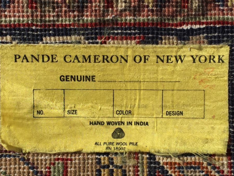 Stunning Large 12 x 9 Wood Hand Woven Rug By Pande Cameron Of New York Rusty Beige Made In India [Photo 3]