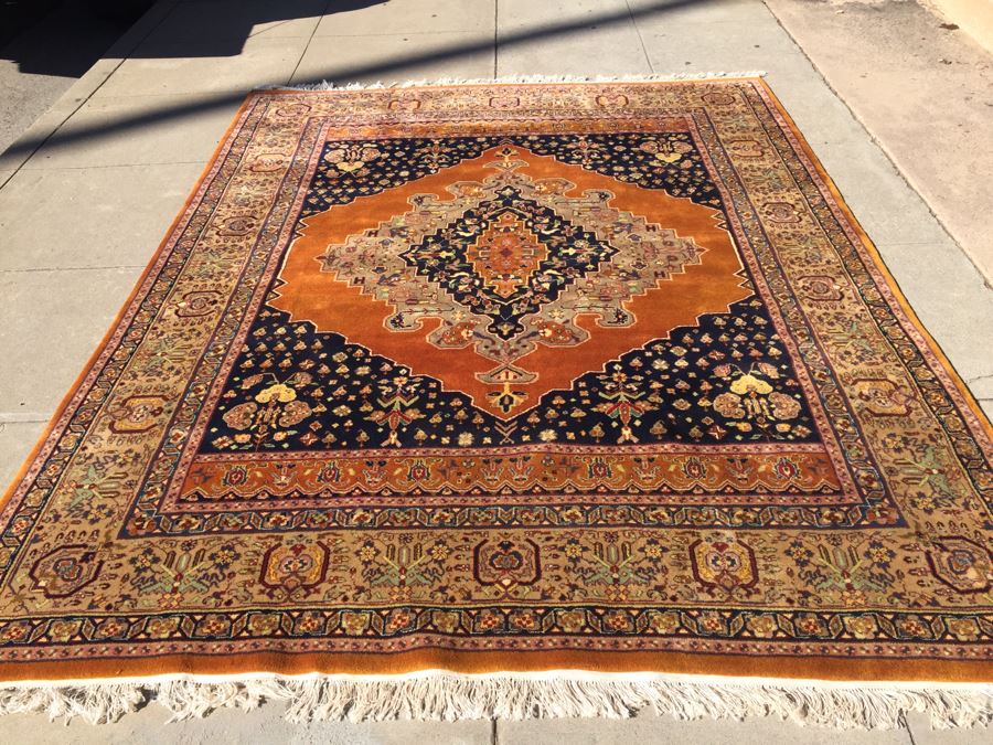 Stunning Large 12 x 9 Wood Hand Woven Rug By Pande Cameron Of New York Rusty Beige Made In India [Photo 4]