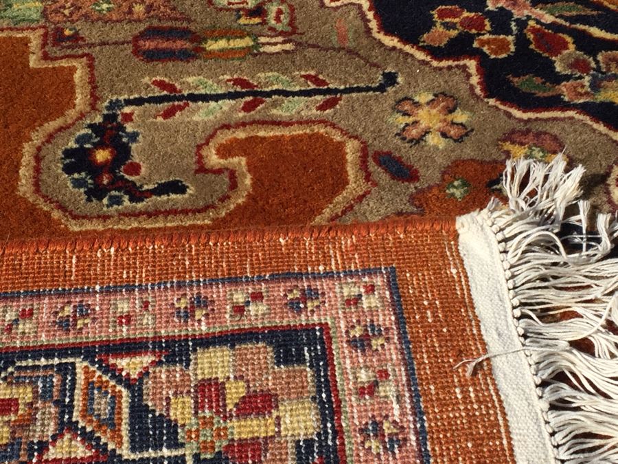 Stunning Large 12 x 9 Wood Hand Woven Rug By Pande Cameron Of New York Rusty Beige Made In India [Photo 2]